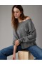  Aerie Whoa So Soft Ballet-Neck Pullover Grijs