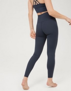  Aerie OFFLINE Door Goals Hoge Taille Legging Grijs Blauw
