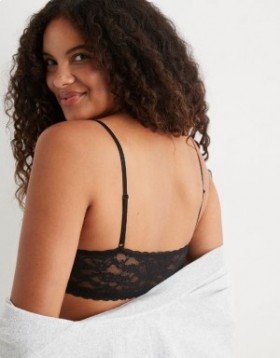  Aerie Show Off Vintage Lace Wirelesslette BH's Zwart