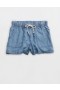 Aerie korkeavyötäröiset solmittavat shortsit Indigo Wash