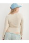  Aerie pitkähihainen Henley Body beige