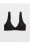  Aerie Voop Plunge Bikini Top Musta