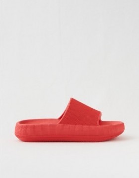 Aerie Cushionaire Feather Mules Vaaleanpunainen