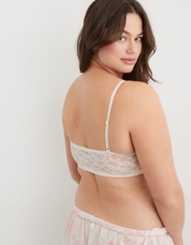  Aerie Show Off Vintage Lace Wirelesslette Bras White