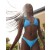  Aerie Terry String Triangle Bikini Top Sininen