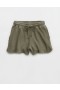  Short gaufré taille haute Aerie LumberJane vert olive