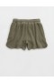  Short gaufré taille haute Aerie LumberJane vert olive