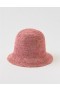  Chapeaux bobs en paille crochetée Aerie corail
