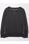  Sweat-shirts surdimensionnés à col cranté Aerie Big Hug Noir