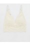  Soutien-gorge longiligne rembourré en dentelle Aerie Show Off Blanc