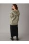 Sweat à capuche zippé surdimensionné délavé Aerie vert olive