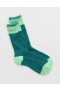  Chaussettes mi-mollet chinées colorblock Aerie Vert