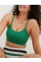  Soutien-gorge rembourré sans coutures en coton Aerie Superchill à décolleté plongeant, vert