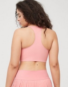 Soutien-gorge de sport dos nageur Aerie OFFLINE de Real Me Hold Up! Rose