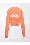  Kurzer, gerüschter Pullover Aerie Orange
