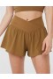  Aerie OFFLINE By Real Me – Fließende Crossover-Shorts in Braun