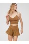  Aerie OFFLINE By Real Me – Fließende Crossover-Shorts in Braun