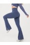  Aerie OFFLINE By The Hugger Leggings mit Schlitz und Saum Blau