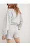  Aerie REAL Shorts mit hoher Taille Grau