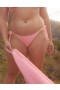  Aerie Crinkle Cheekiest Bikinihose zum Binden Rosa