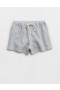  Aerie Restart Shorts mit hoher Taille Grau