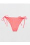  Aerie Crinkle Cheekiest Bikinihose zum Binden in Koralle/Orange