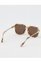  Aerie Übergroße Vintage Sonnenbrille Leopard