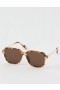  Aerie Übergroße Vintage Sonnenbrille Leopard