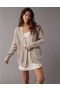  Aerie Pointelle-Strickjacke Braun