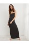  Aerie, figurbetontes Maxikleid, Grau