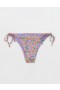  Aerie – Smarties – Cheekiest – Bikinihose mit tiefem Ausschnitt und Bindeband in Lila