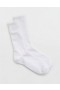  Aerie Gerippte Crew-Socken Weiß