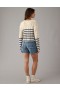  Aerie Kurzer Zopfmusterpullover Marine