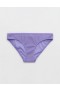  Aerie Crinkle-Bikinihose mit voller Bedeckung Lila