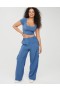  Aerie OFFLINE By Nylon Cargohose Blau