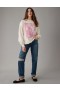  Aerie Übergroßes Blondie-Sweatshirt mit Grafik Weiß