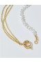  Aerie Kette und Perlen Mix Schmuck Gold