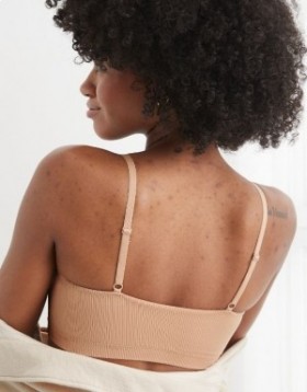  Aerie Superchill Nahtloser Scooplette-BH Beige