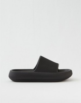  Aerie Cushionaire Feder Pantoletten Schwarz