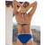  Aerie Crinkle-Bikinihose mit voller Bedeckung Blau
