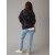  Aerie Fleece-Hoodie Schwarz