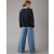  Aerie Fleece-Sweatshirt mit Rundhalsausschnitt Schwarz