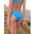 Aerie Shine Crinkle Bikinihose mit voller Bedeckung Blau