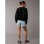  Aerie Whoa So Soft Kurzer Cardigan Mit Knopfleiste Vorne Schwarz