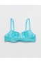  Aerie Crinkle Ανοιχτή επένδυση Underwire Μπικίνι Μπλε