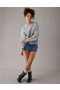  Φούτερ Aerie Crew Neck Fleece Γκρι