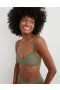  Aerie Show Off Vintage Lace Wirelesslette σουτιέν Πράσινο λαδί