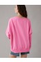  Aerie Big Hug Oversized φούτερ με λαιμόκοψη ροζ