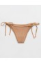 Aerie Shine Crinkle πιο αυθάδης γραβάτα μπικίνι μπεζ