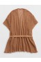  Aerie Metallic Crochet Cape Φόρεμα Χακί